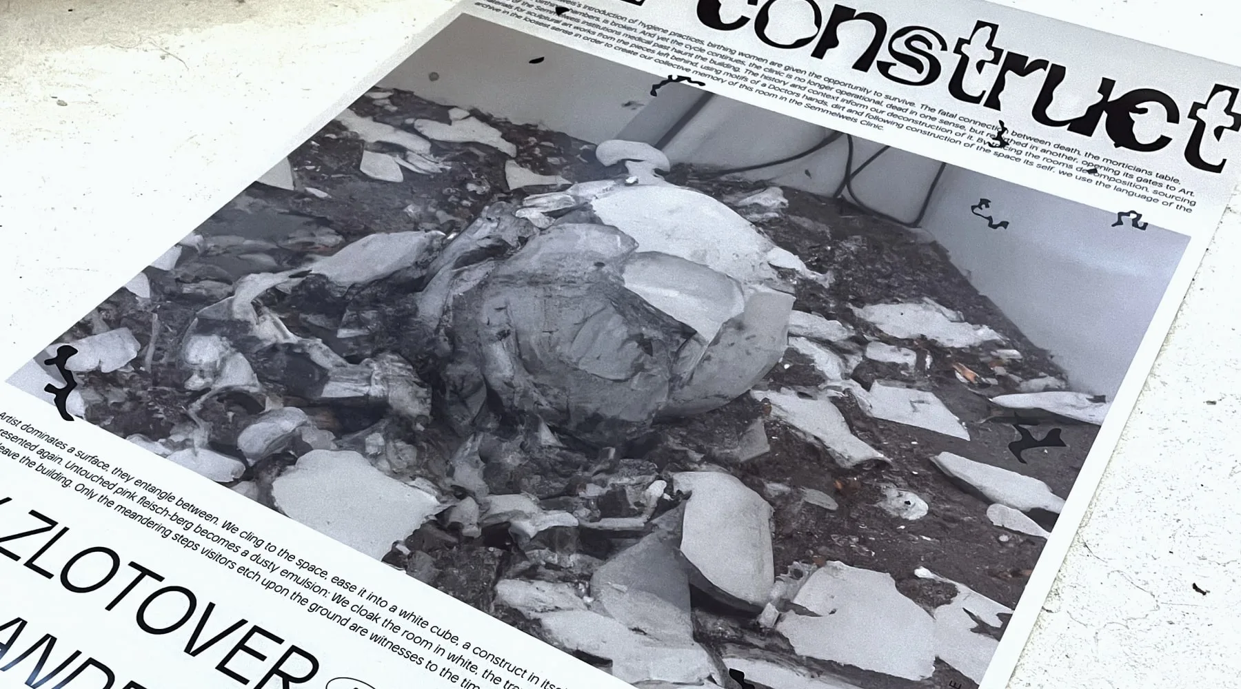Exhibition Identity for artist statement