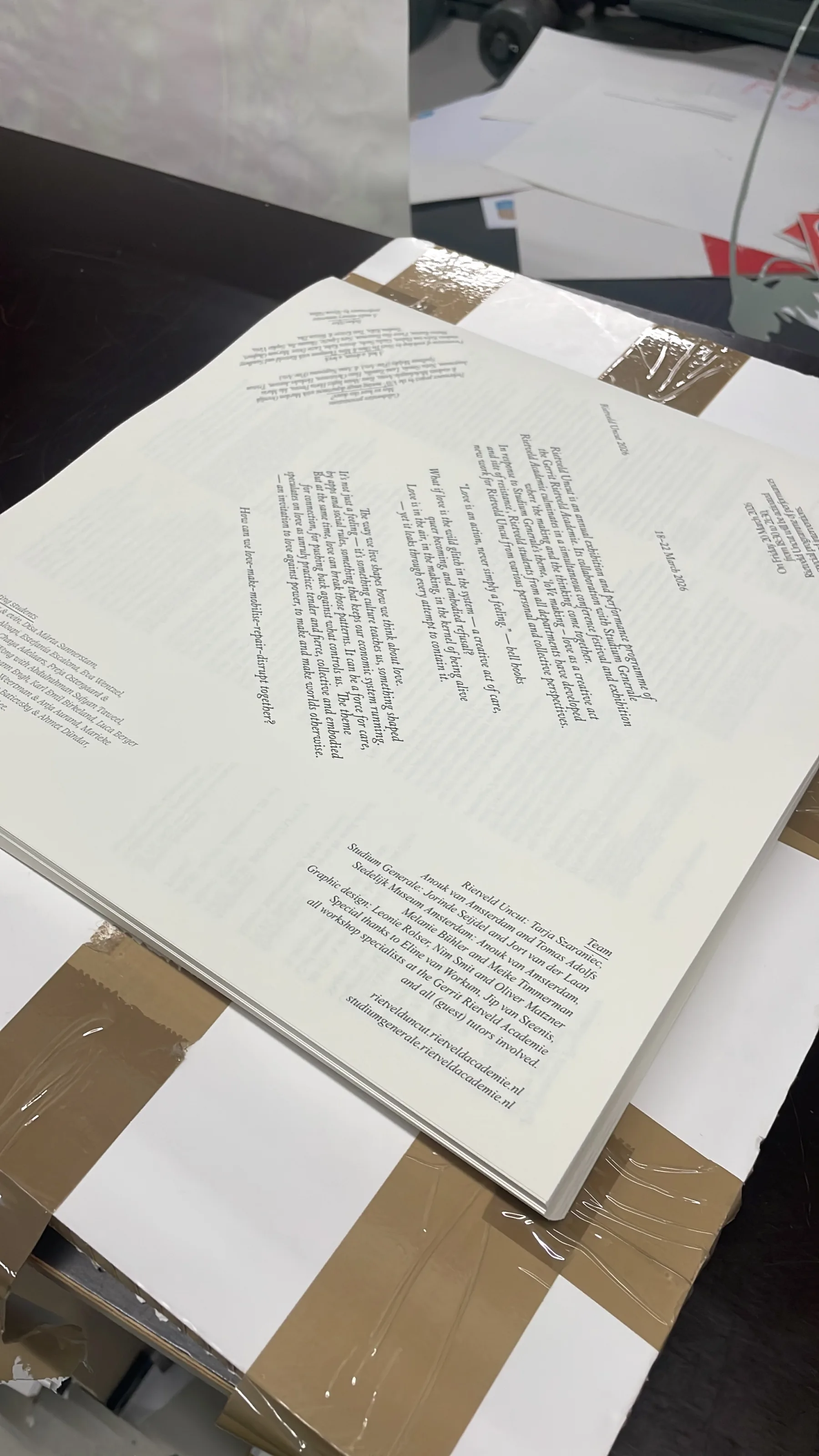 Campaign for Studium Generale and Rietveld Uncut 2026